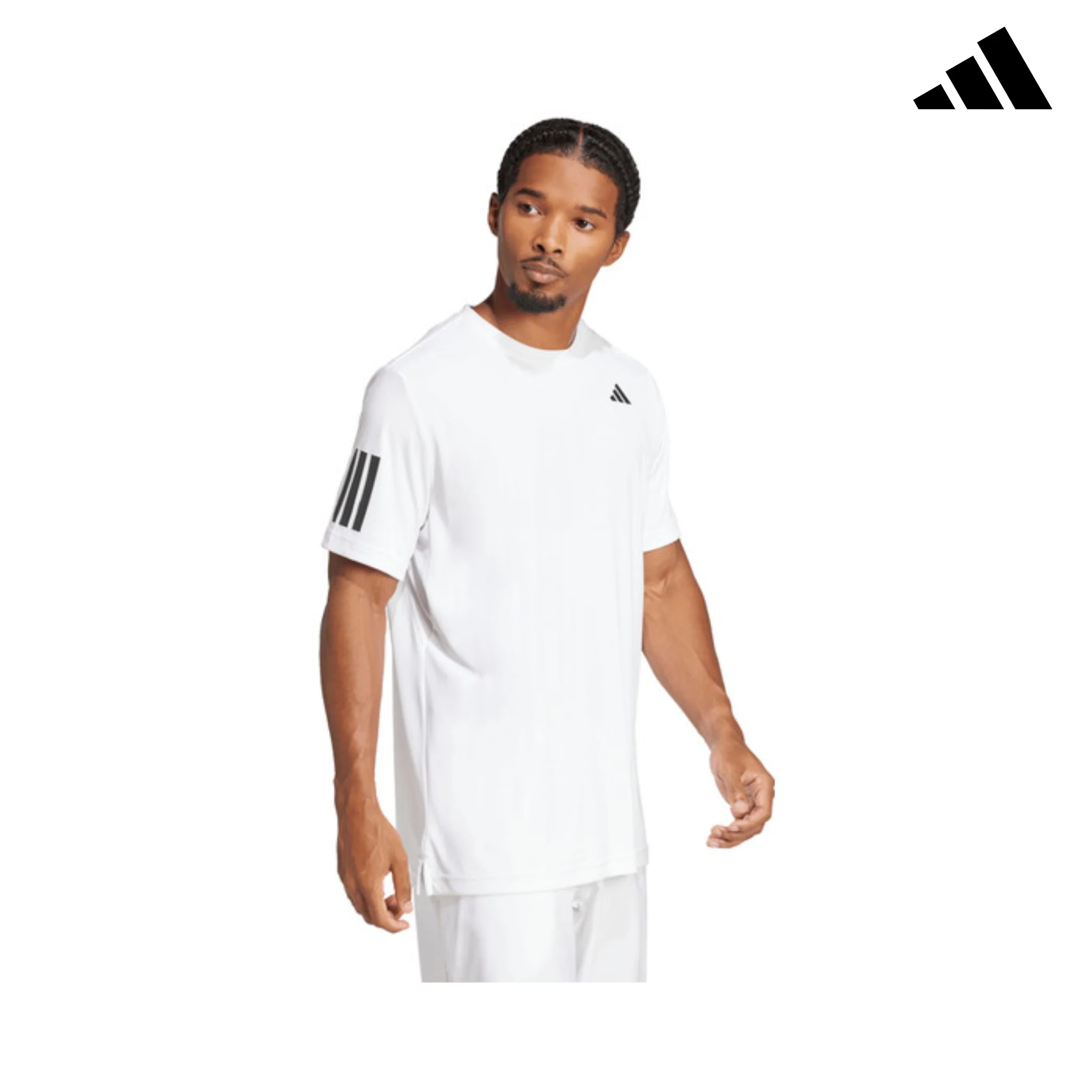 adidas club 3 stripes tee | JE0413