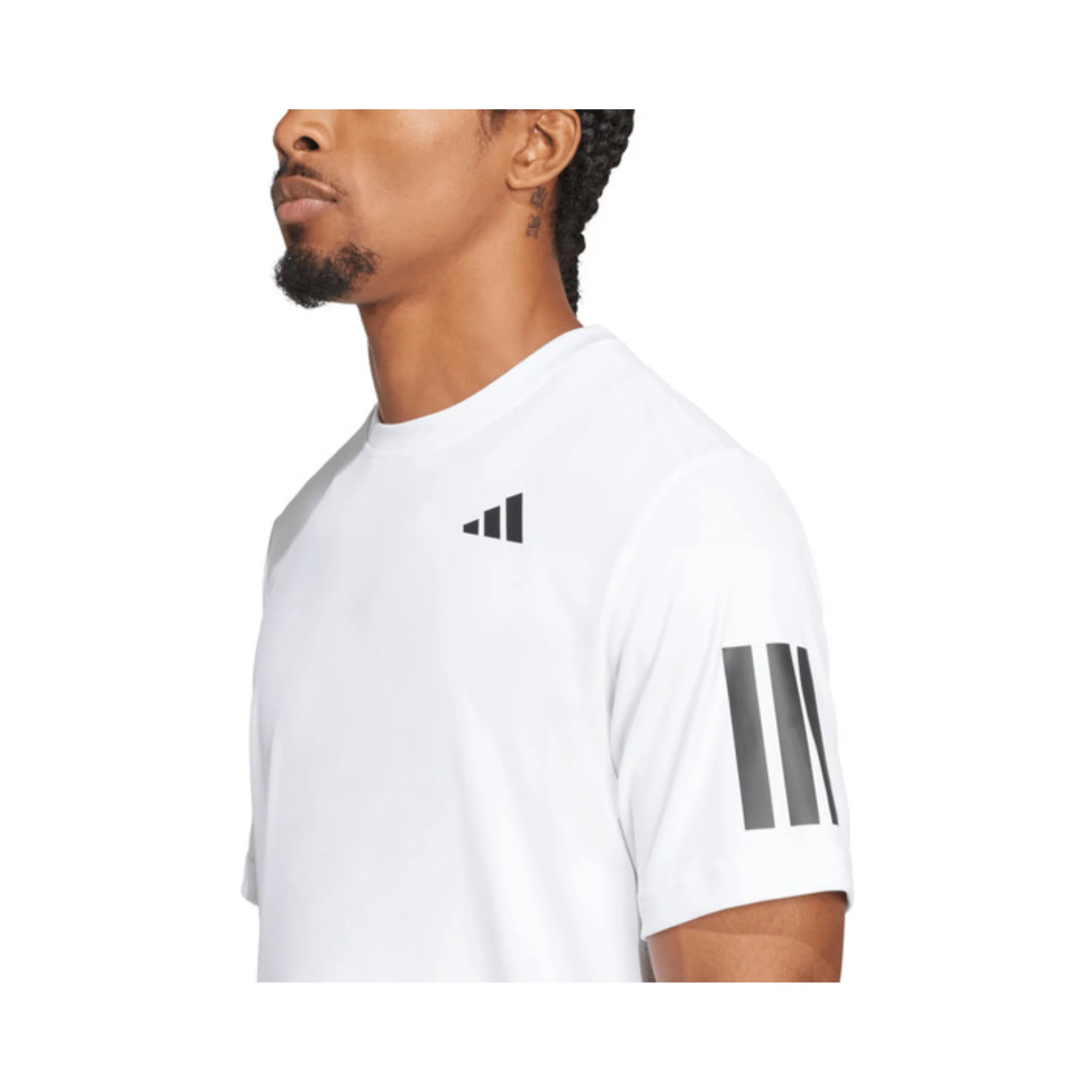 adidas club 3 stripes tee | JE0413 - Image 3