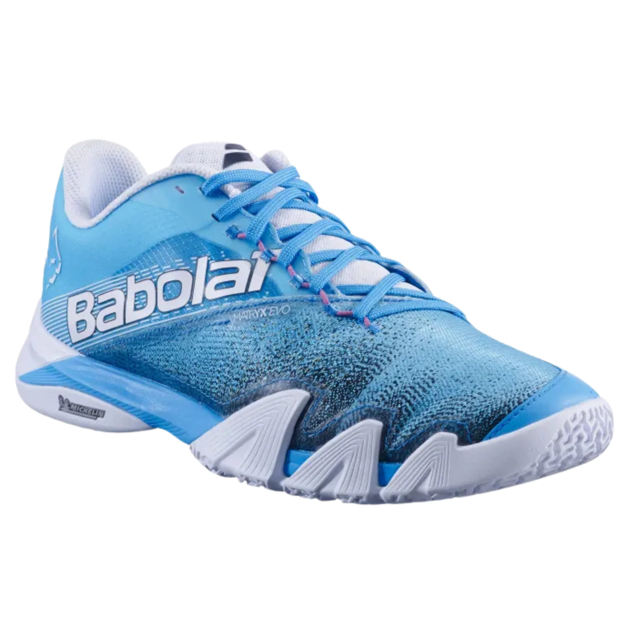 Babolat Jet Premura 2 Lebron Cyan Blue/White | Padel Shoes - Image 4