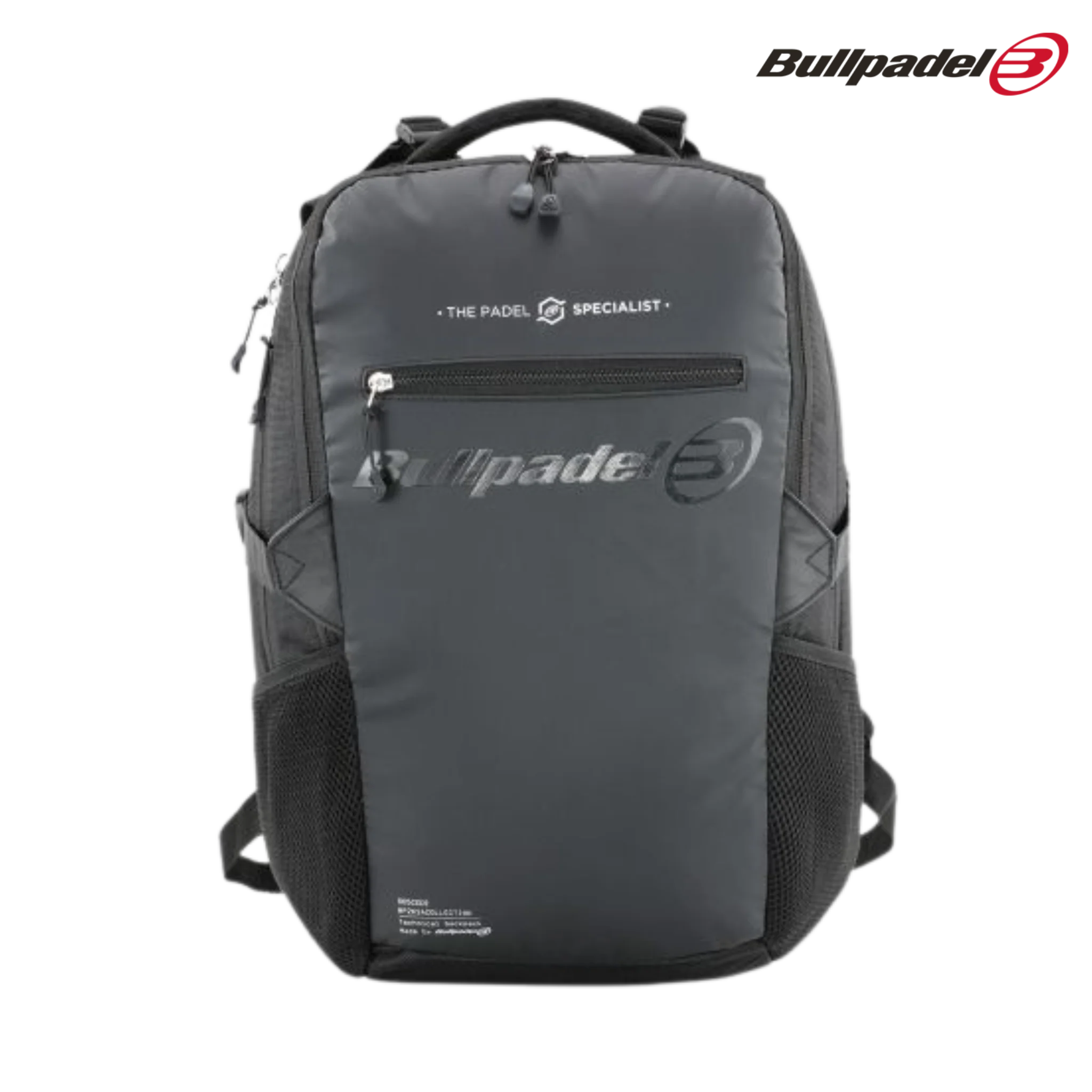 Bullpadel Tech Black Backpack | Padel Bag