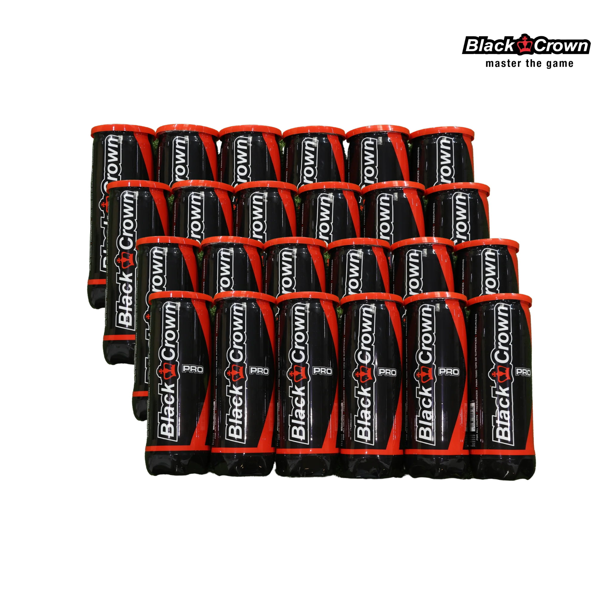 Black Crown Pro Balls Box (24*3 Pieces) | Padel Balls