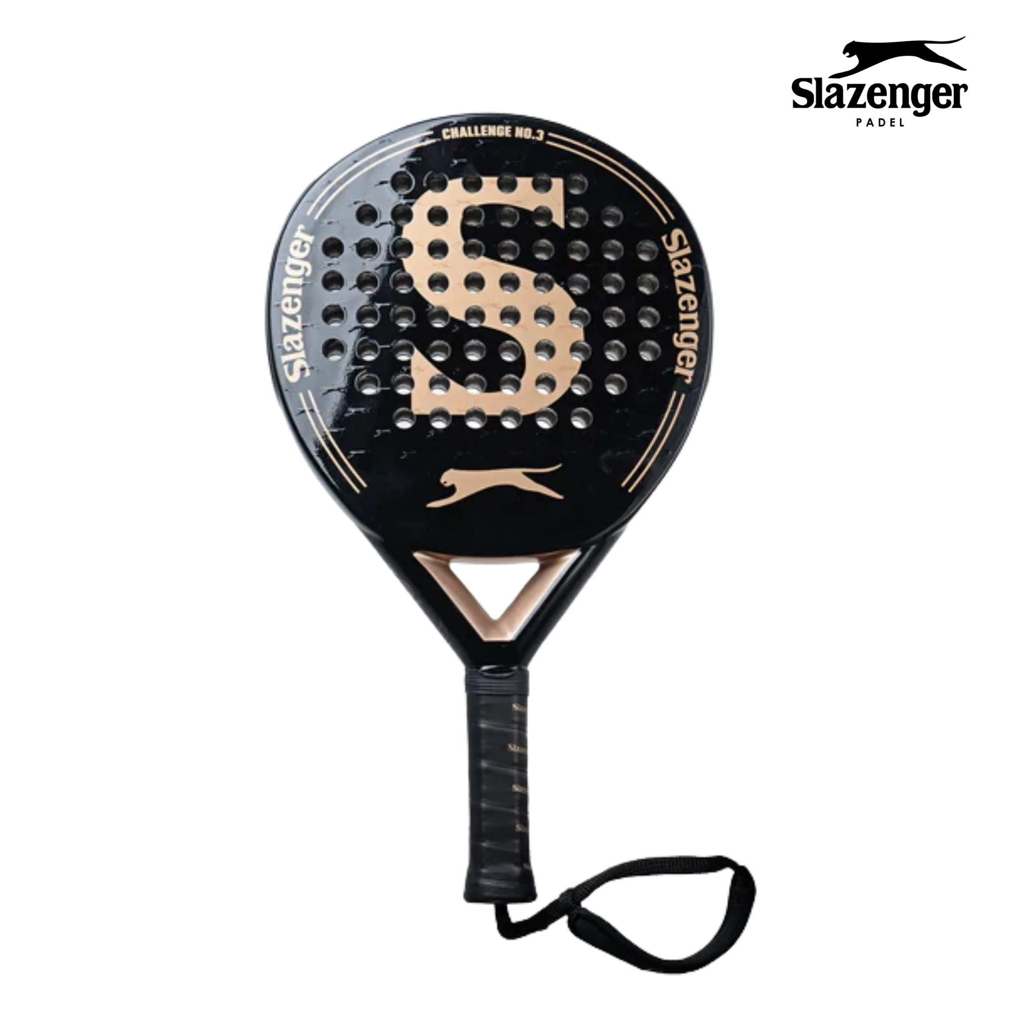 Slazenger Challenge No.3 Black/Gold | Padel Racket