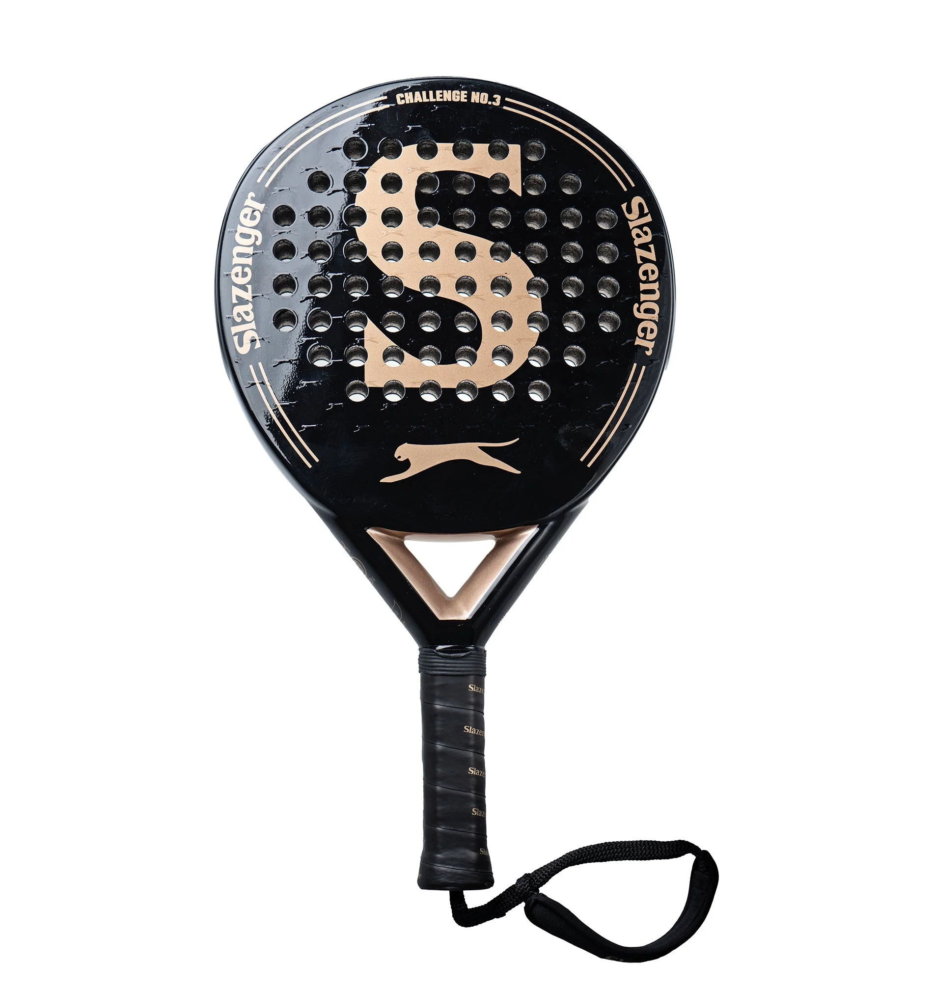 Slazenger Challenge No.3 Black/Gold | Padel Racket - Image 3
