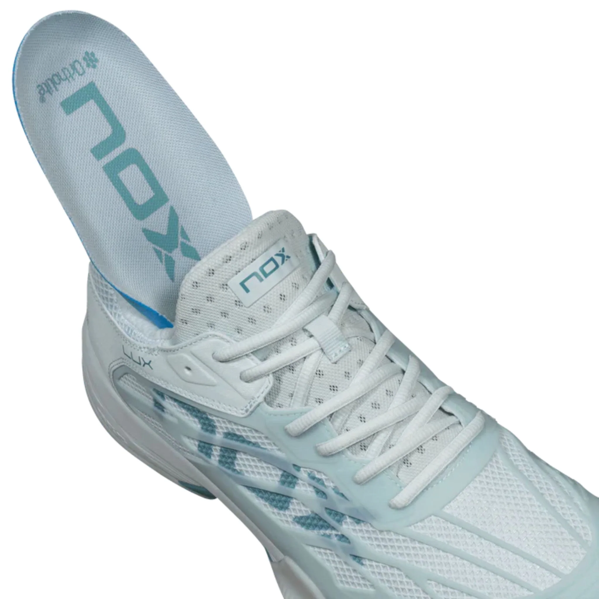 Nox AT10 Lux Morning Mist/Turquoise shoes | padel shoes - Image 3