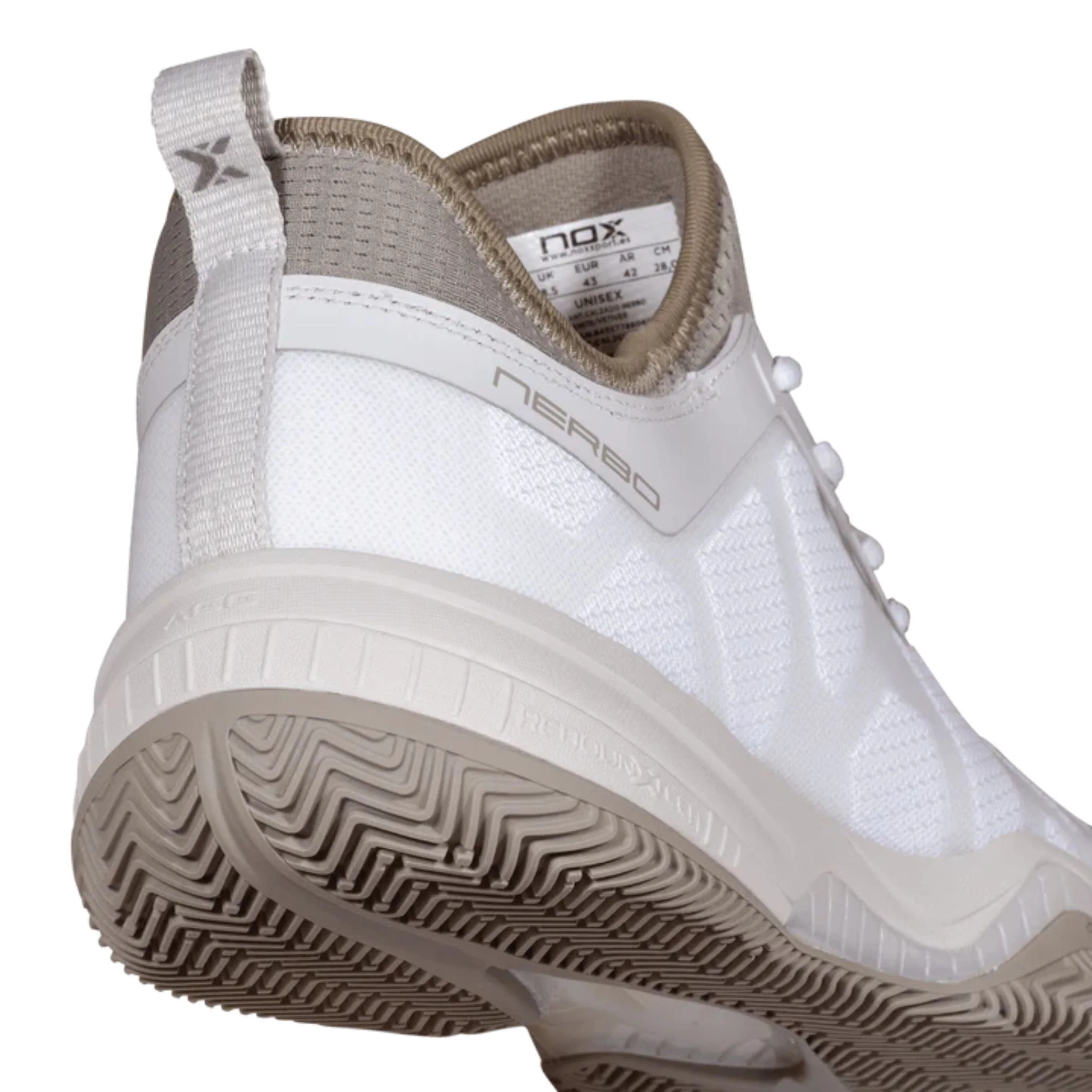 Nox Nerbo White/Vetiver | Padel shoes - Image 3