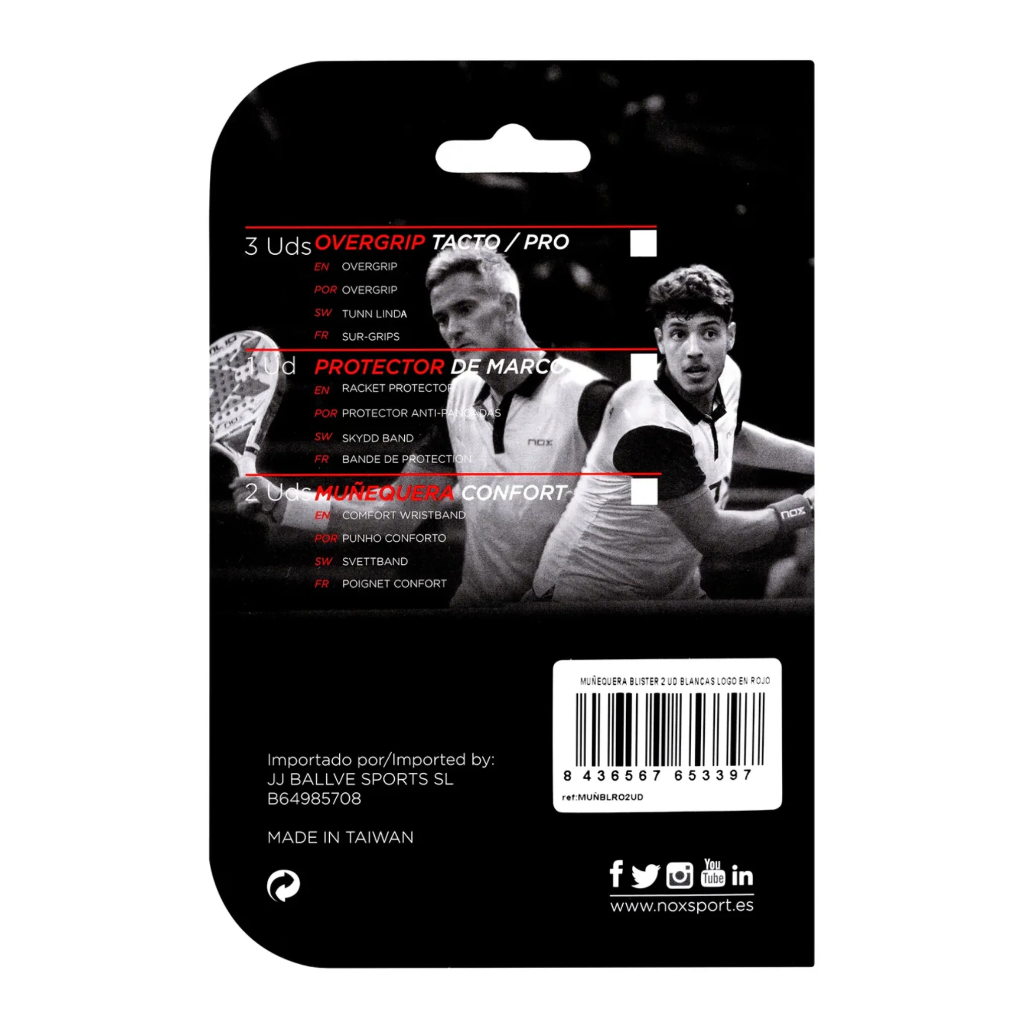 Nox Wristband White 2 Pcs - Image 2