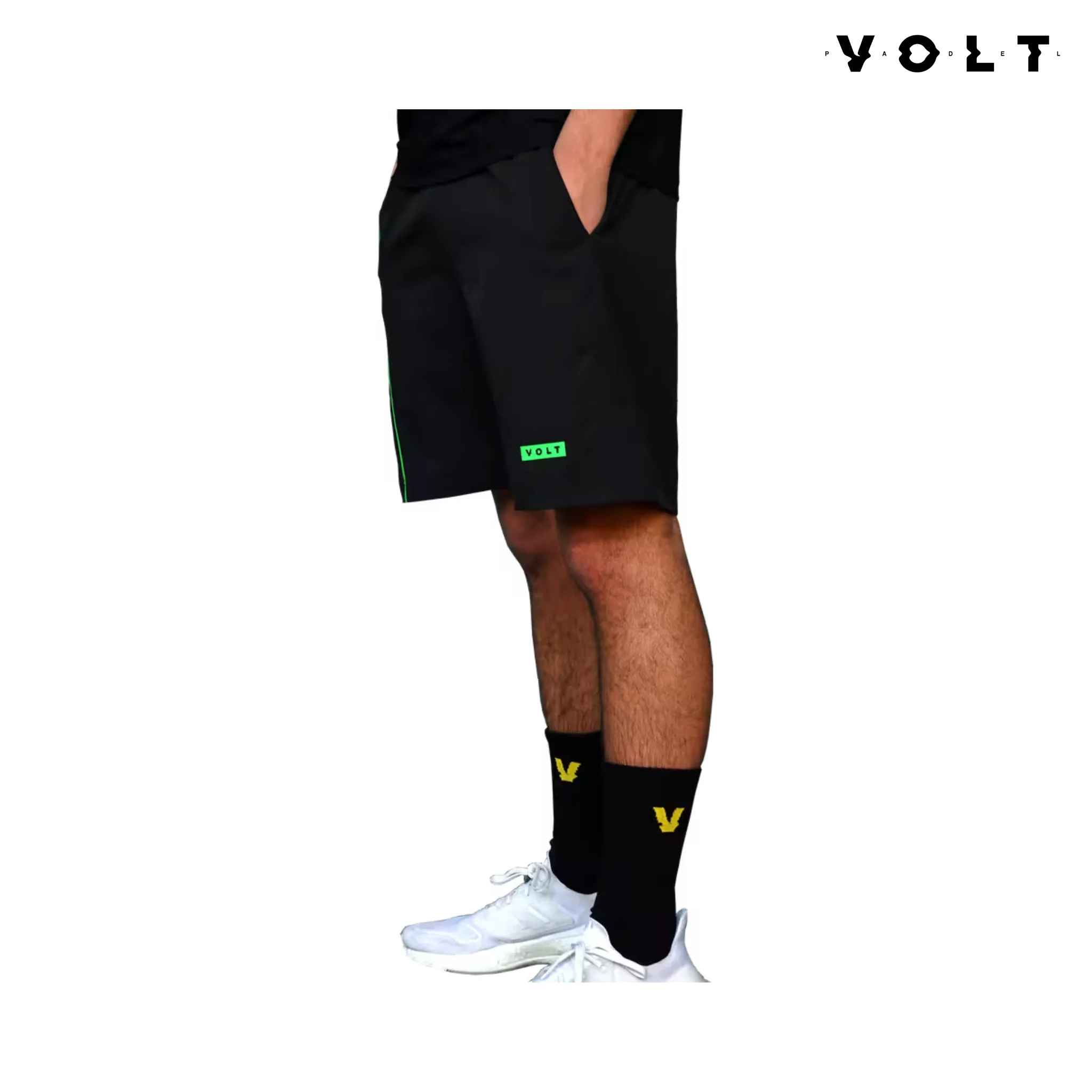 Volt Performance Shorts V6 Black & Green | Men