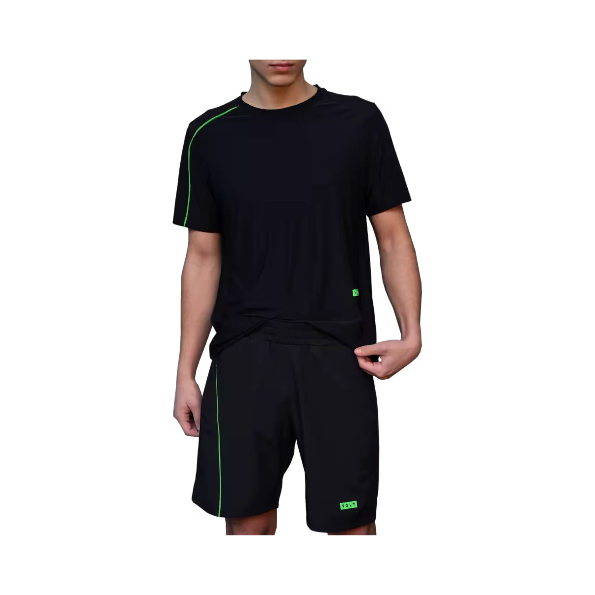 Volt Performance Shorts V6 Black & Green | Men - Image 3