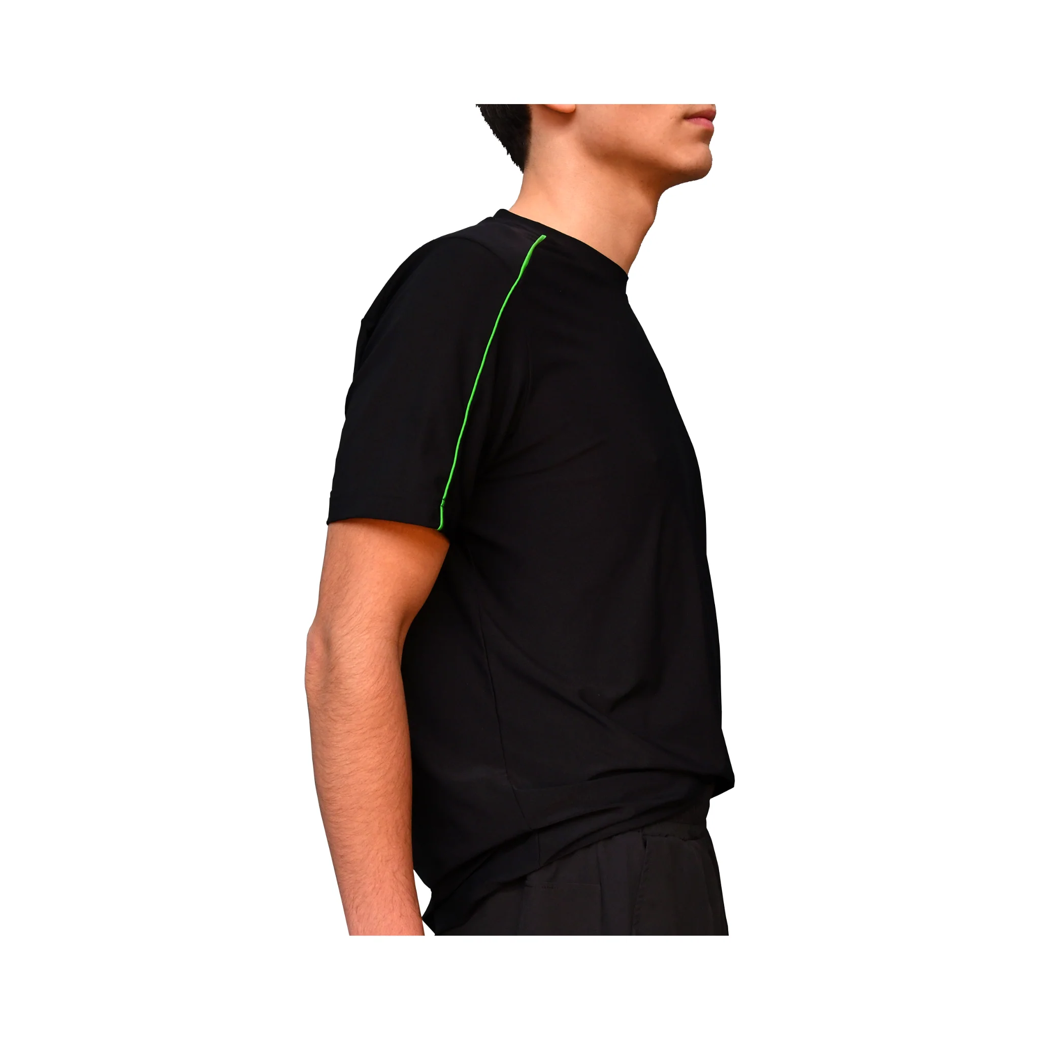 Volt Performance T-Shirt V6 Black & Green | Men - Image 3
